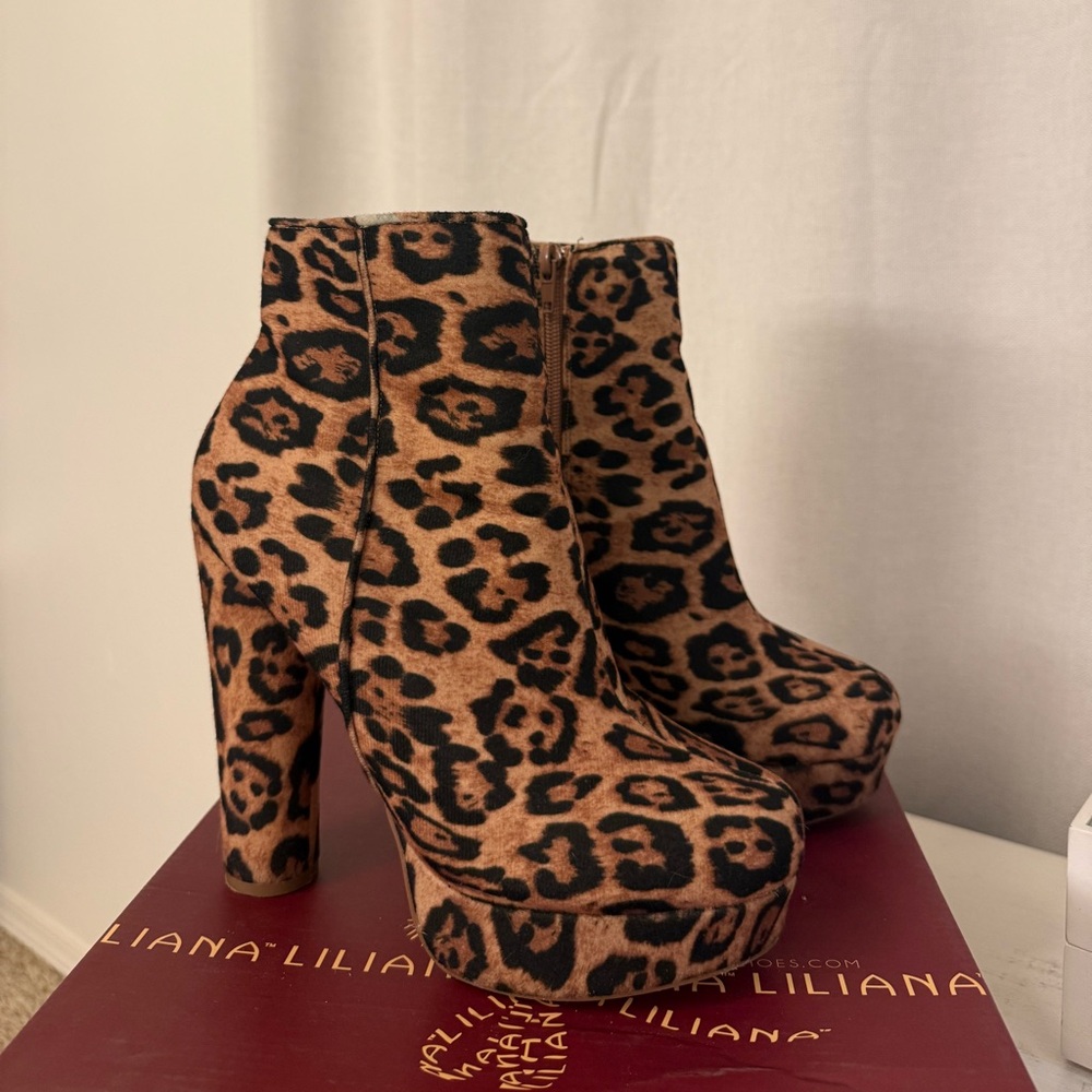 Liliana Cheetah Booties